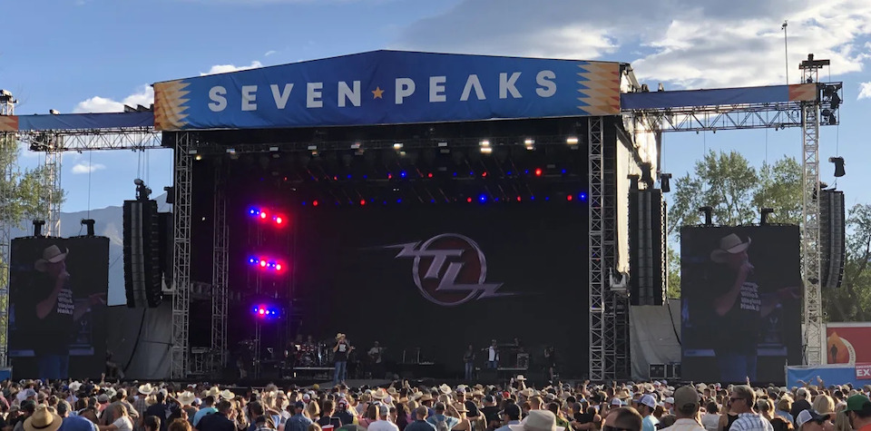 Seven Peaks Festival main stage, Buena Vista, Colorado